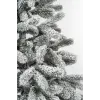 Brad artificial Alpin Snow 150 cm QC262, 550 Ramuri 2D + 3D PE, Circumferinta Bazei 212 cm